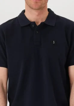 donkerblauwe butcher of blue polo army pique polo
