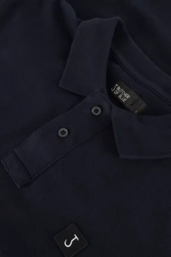 donkerblauwe butcher of blue polo army pique polo