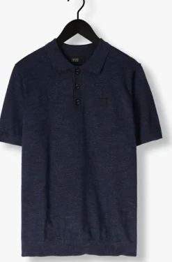 donkerblauwe butcher of blue polo lt clifden polo