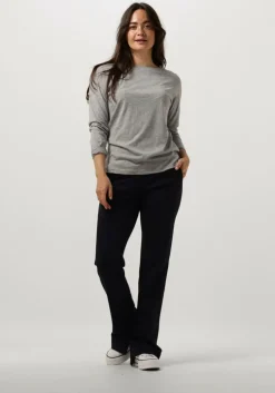 donkerblauwe by-bar flared broek lowie pant