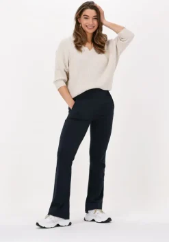 donkerblauwe by-bar flared broek lowie pant