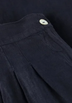 donkerblauwe by-bar pantalon eli linnen pant