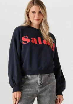 donkerblauwe by-bar sweater bibi salut sweater