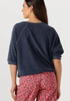 donkerblauwe by-bar top neva slub top