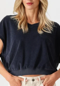 donkerblauwe by-bar top tyler slub top