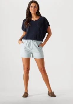 donkerblauwe by-bar top tyler slub top