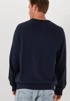 donkerblauwe calvin klein trui ls ez corron crewnk sweater 12gg