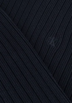 donkerblauwe calvin klein trui linear sweater