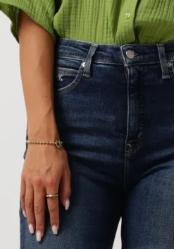 donkerblauwe calvin klein skinny jeans high rise skinny