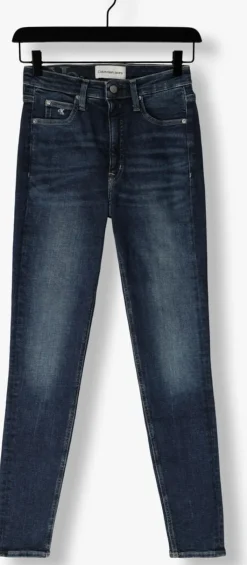 donkerblauwe calvin klein skinny jeans high rise skinny