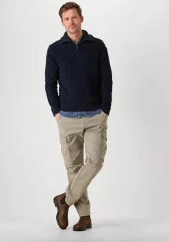 donkerblauwe calvin klein overshirt slim denim shirt