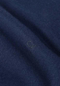 donkerblauwe calvin klein coltrui merino turtle neck