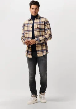 donkerblauwe calvin klein coltrui merino turtle neck