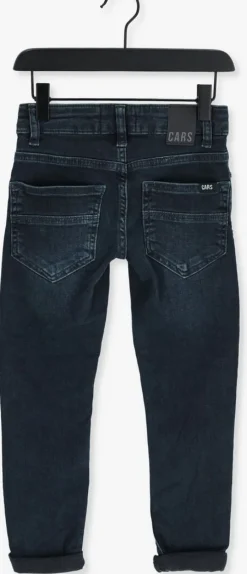 donkerblauwe cars jeans slim fit jeans kids bates slim fit