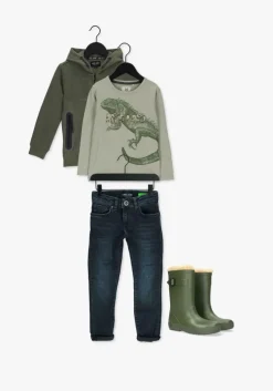 donkerblauwe cars jeans slim fit jeans kids bates slim fit