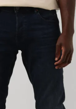 donkerblauwe cast iron straight leg jeans shiftback regular tapered