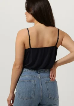donkerblauwe cc heart top lace top