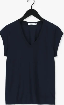 donkerblauwe cc heart t-shirt basic v-neck tshirt