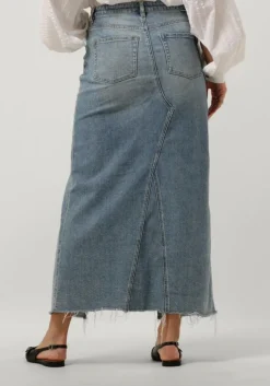 donkerblauwe circle of trust maxirok kae dnm skirt