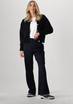 donkerblauwe circle of trust flared broek marley pants