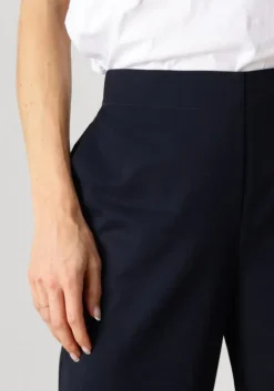 donkerblauwe circle of trust flared broek marley pants