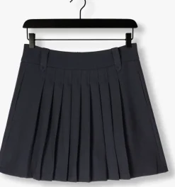 donkerblauwe co'couture minirok marin plisse skirt