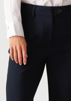 donkerblauwe co'couture pantalon vola long wide pant