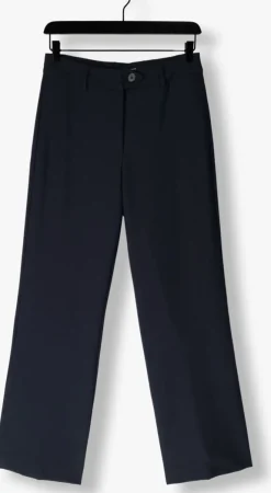 donkerblauwe co'couture pantalon vola long wide pant