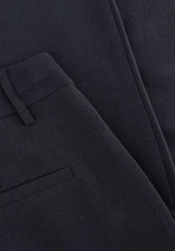 donkerblauwe co'couture pantalon marin pleat long pant