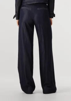donkerblauwe co'couture pantalon terry denim long pant