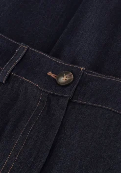 donkerblauwe co'couture pantalon terry denim long pant