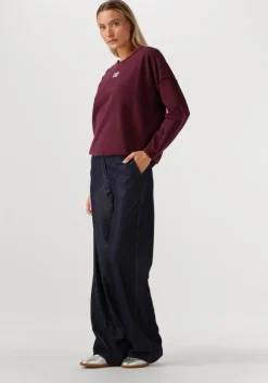 donkerblauwe co'couture pantalon terry denim long pant