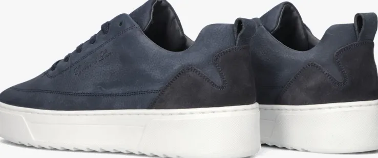 donkerblauwe cycleur de luxe lage sneakers ts3