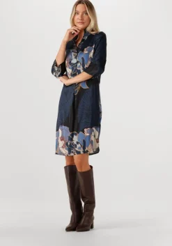 donkerblauwe dea kudibal mini jurk kamilles