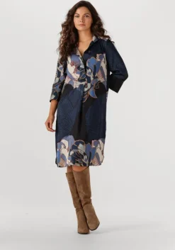 donkerblauwe dea kudibal mini jurk kamilles