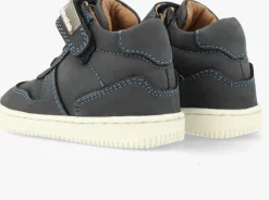 donkerblauwe develab hoge sneakers 44386