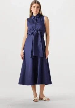 donkerblauwe devotion maxi jurk eros