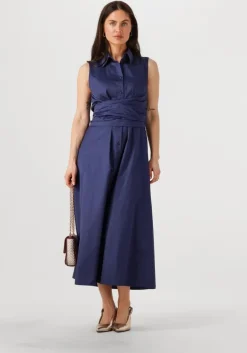 donkerblauwe devotion maxi jurk eros