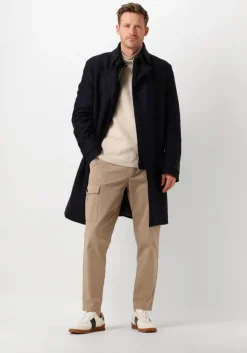 donkerblauwe drykorn mantel skaro