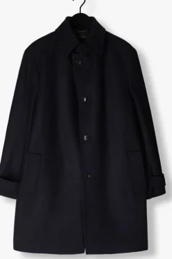 donkerblauwe drykorn mantel skaro