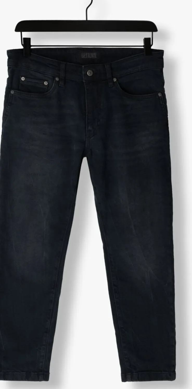 donkerblauwe drykorn slim fit jeans west 260084