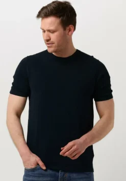 donkerblauwe drykorn t-shirt valentin 420052