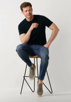 donkerblauwe drykorn t-shirt valentin 420052