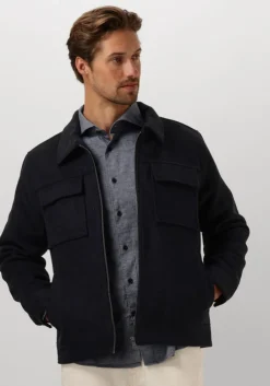 donkerblauwe dstrezzed jack colton wool jacket