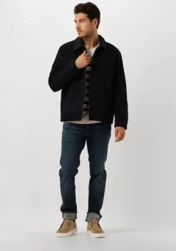 donkerblauwe dstrezzed jack colton wool jacket