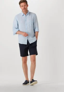 donkerblauwe dstrezzed korte broek lancaster shorts