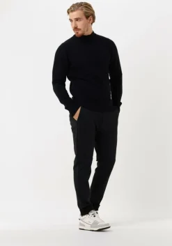 donkerblauwe dstrezzed pantalon lancaster tapered jogger printed pattern