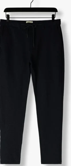 donkerblauwe dstrezzed pantalon the lancaster tapered jogger pattern sweat