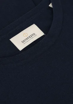 donkerblauwe dstrezzed t-shirt zeke tee