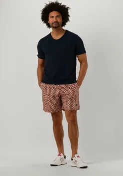 donkerblauwe dstrezzed t-shirt stewart organic slub jersey